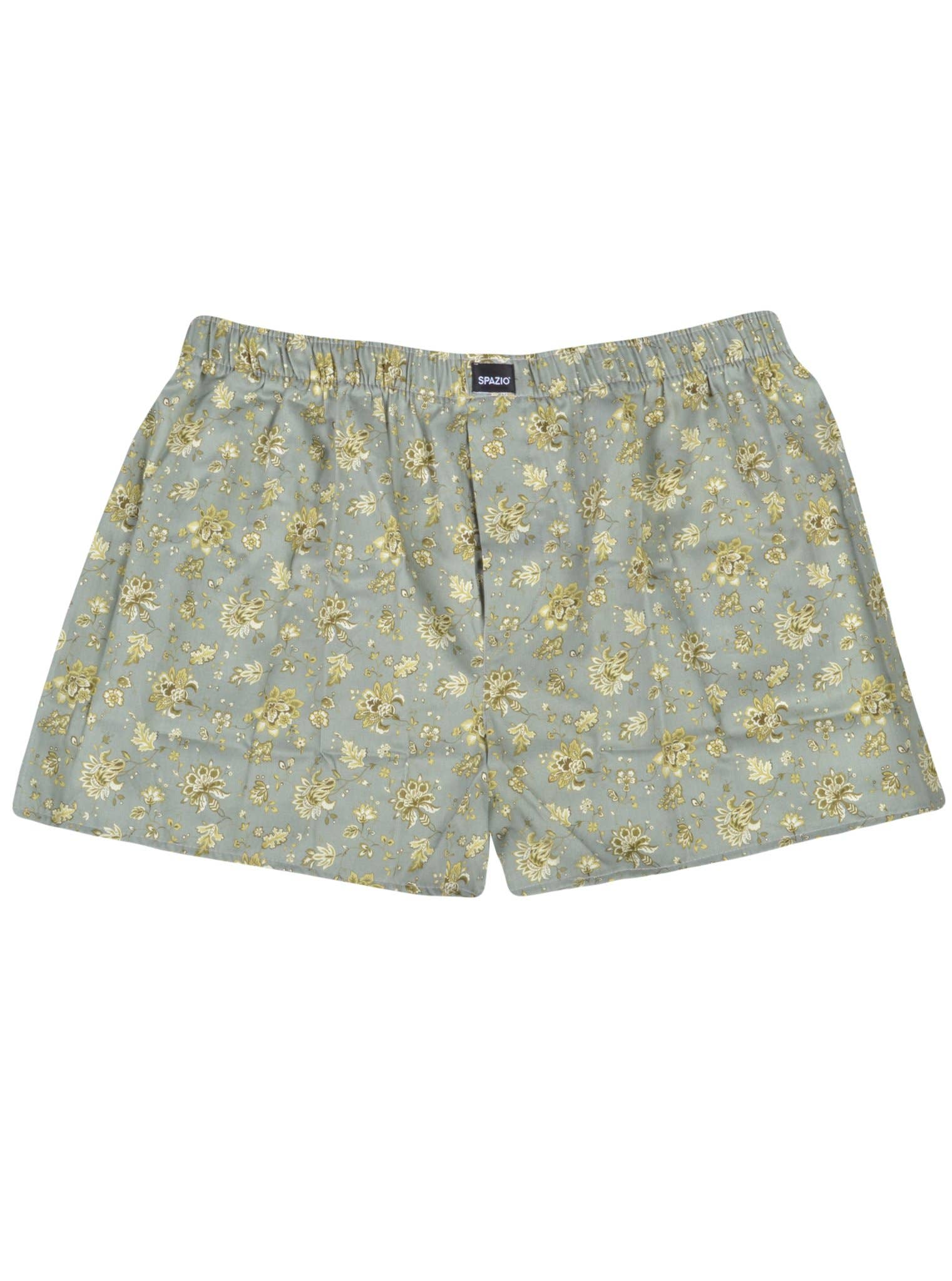 Spazio - Wholesale Shorts – Men's - Men's 100% Cotton Designer Boxer | BX-5131 Green Per Piece