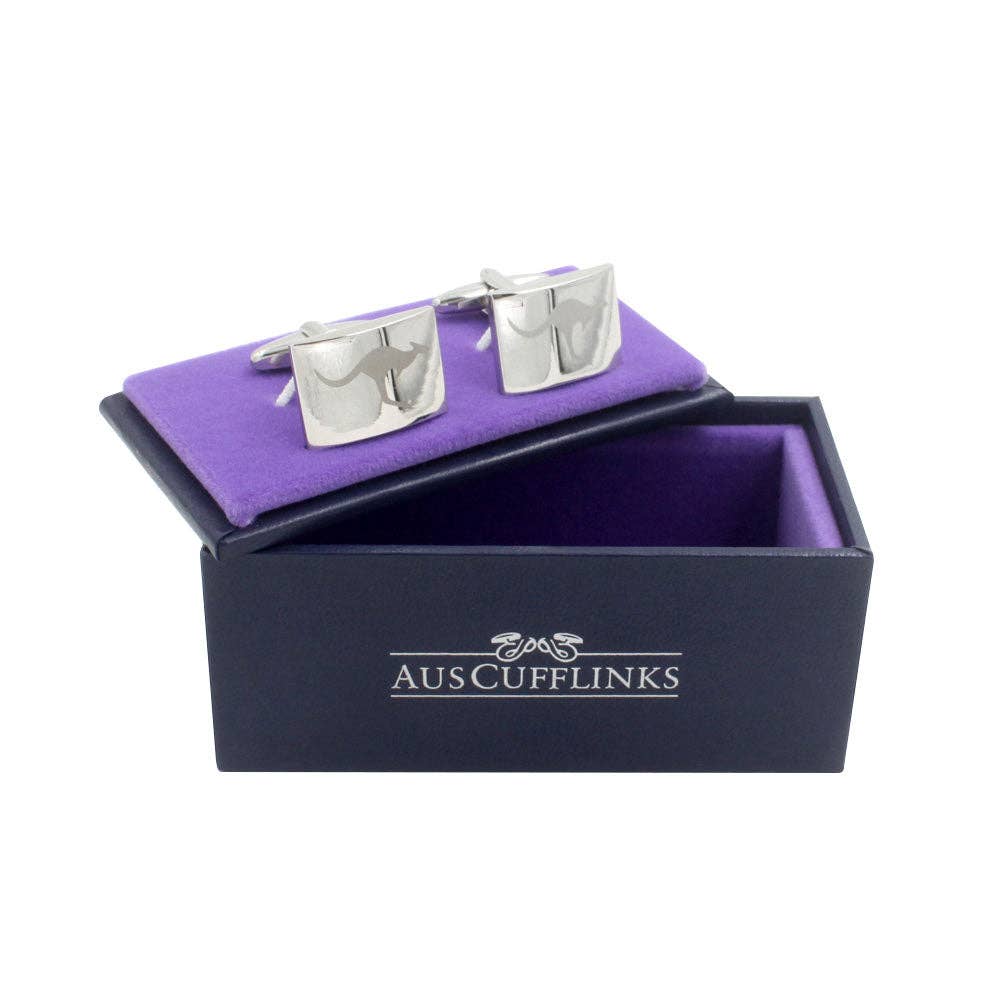AusCufflinks - Wholesale Cufflinks - Silver Kangaroo Cufflinks4
