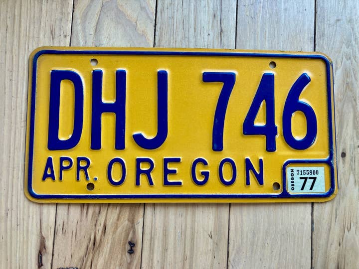 1977 Oregon License Plate for wholesale by RusticPlates