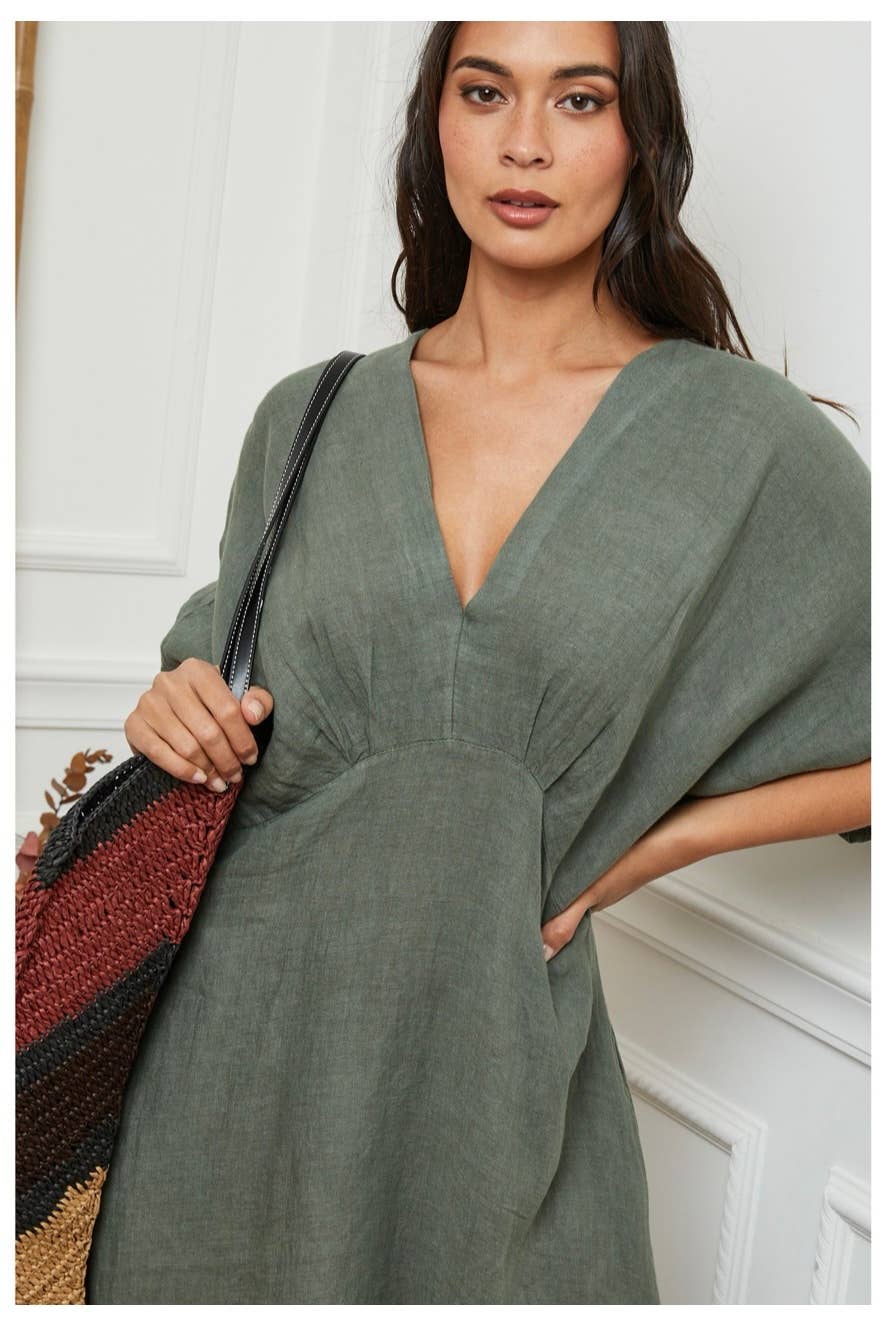 LÉA & LUC - Wholesale Dress - Women's - 100% linen dresses REF. 103029