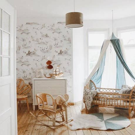 Moi Mili – wholesale Bed canopy – Child & baby – “Blue Circus” Canopy2