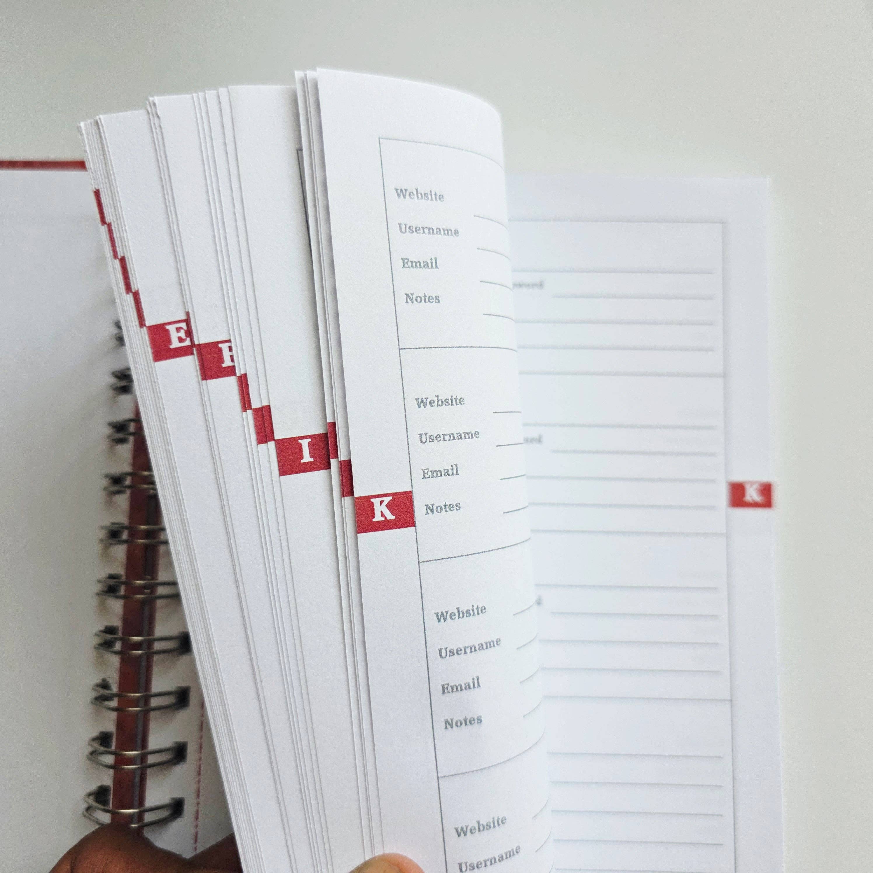 Line & Script - Wholesale Journal/Diary - Blossom Meadows Password Organizer Notebook3