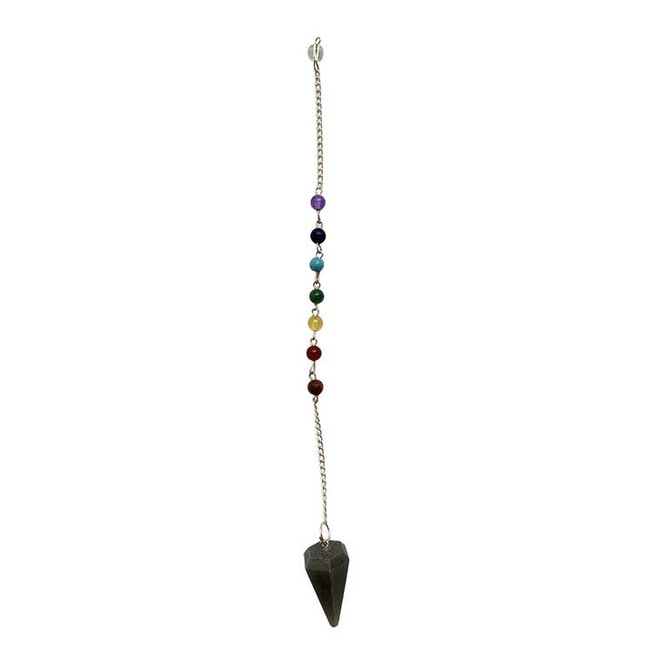 VIE - Wholesale Meditation Supplies - Pendulum with 7 Chakra Beaded Chain57