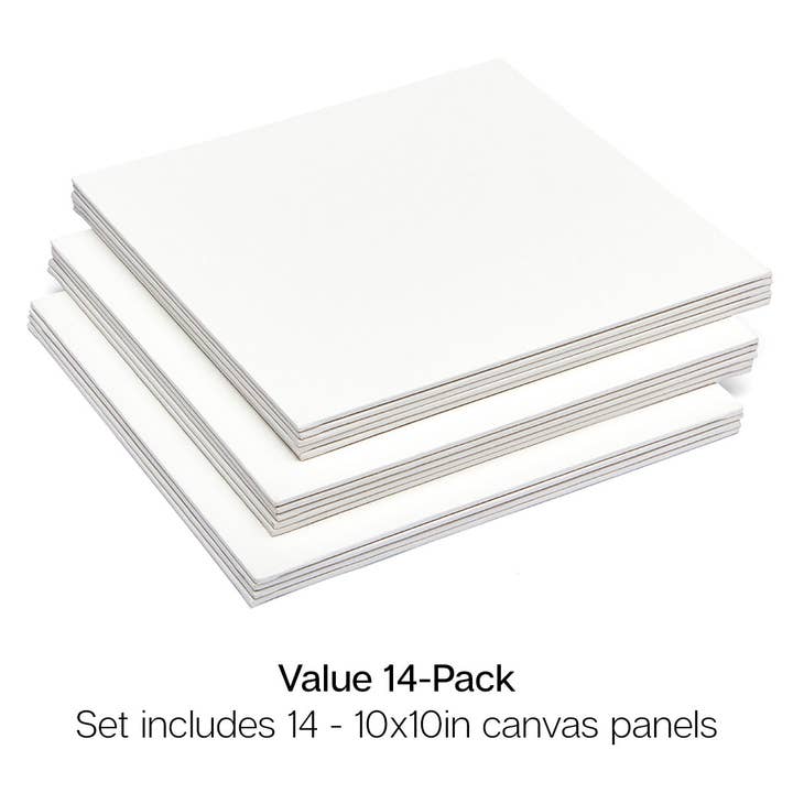 KINGART - Wholesale Painting Paper - Canvas Panels 10x10 14 pc1