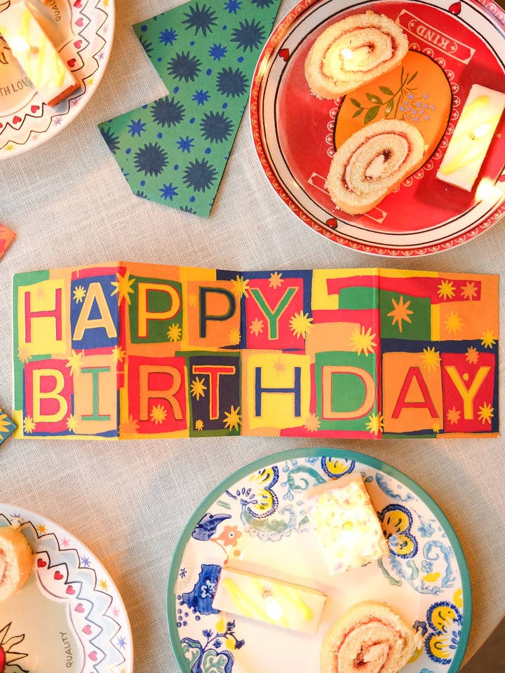 Carte de vœux d'anniversaire Concertina pour la vente par East End Press