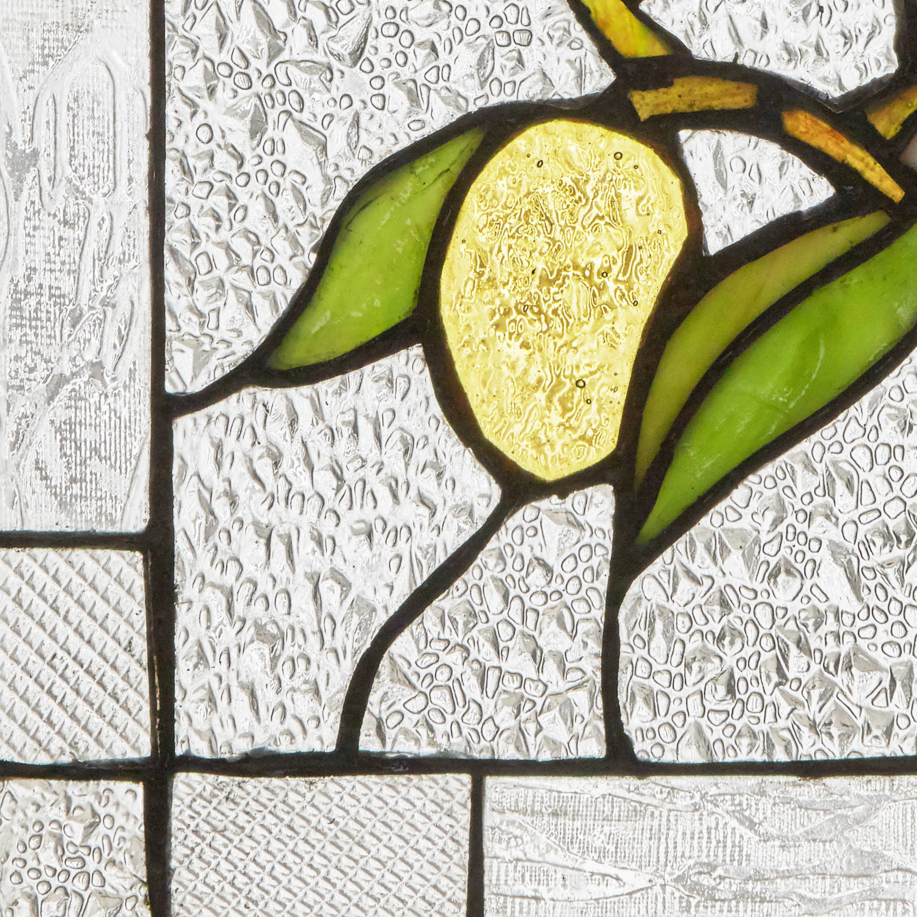 River of Goods - Wholesale Suncatcher - 14"H Birds in a Lemon Tree Stained Glass Window Panel8