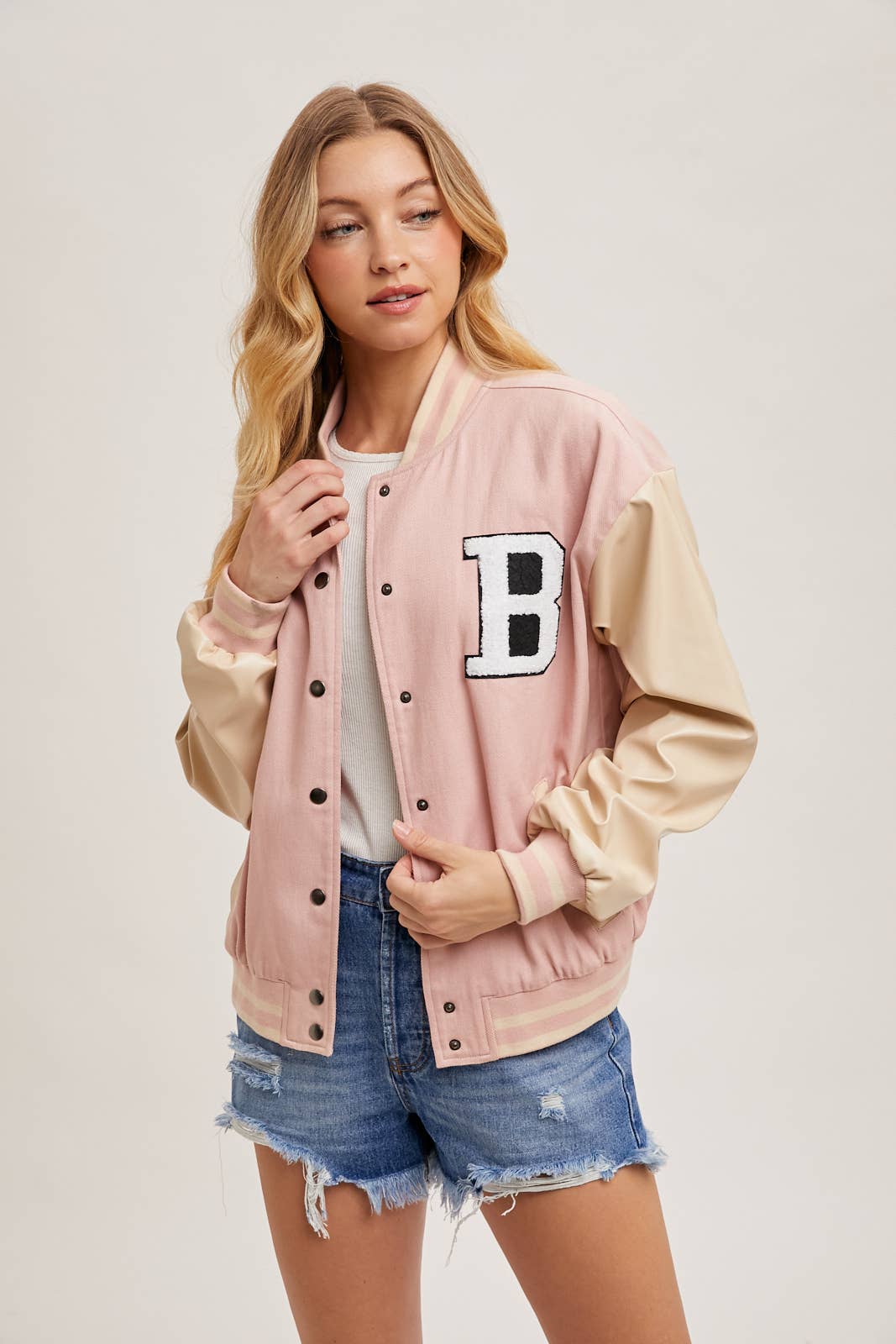 Bluivy - Wholesale Varsity/Baseball Jacket - Women's - COLOR BLOCK VARSITY JACKET14