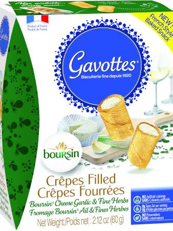 Loc Maria Savory gavottes filled w/ Boursin for wholesale by French Feast