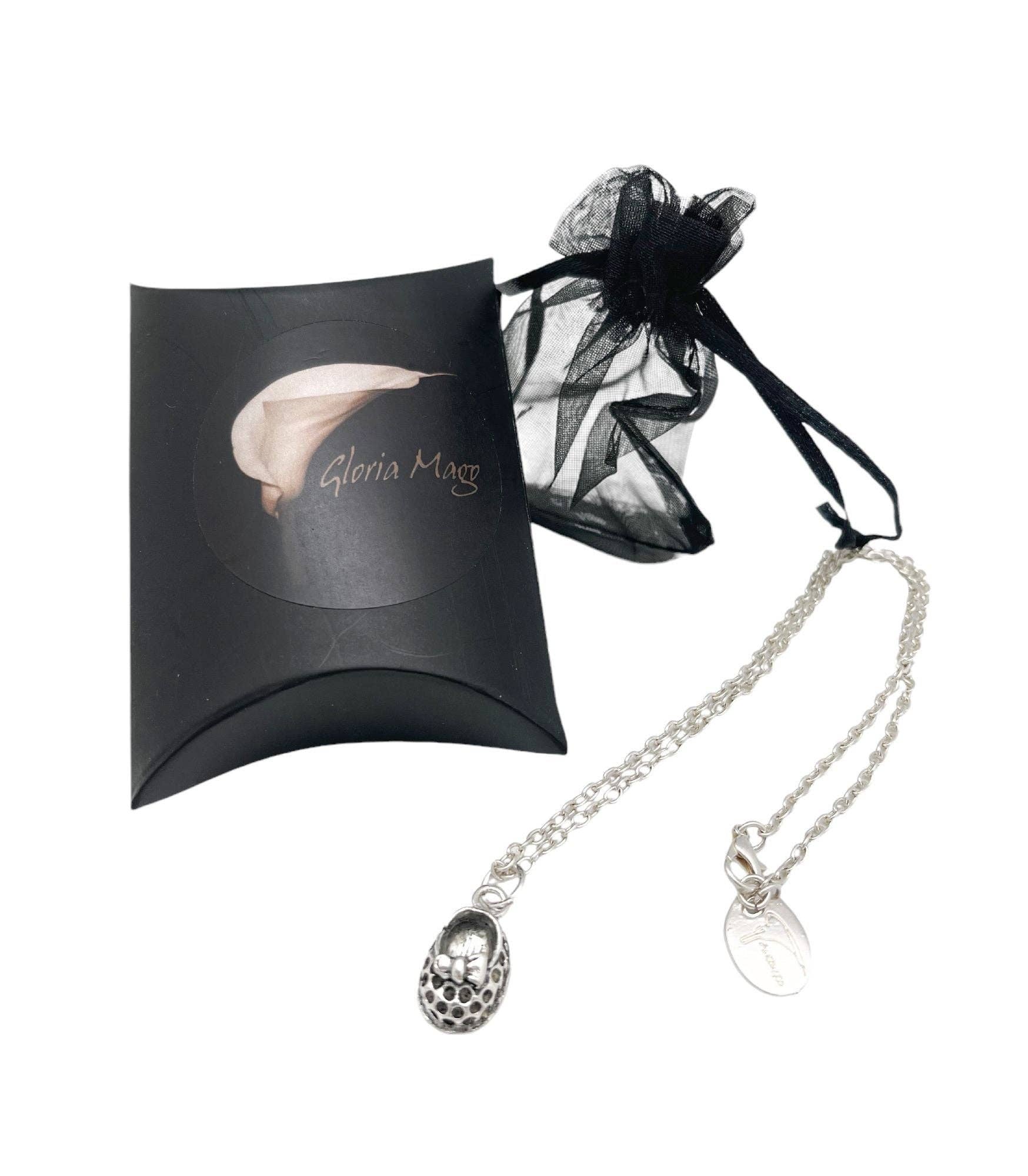 Gloria Mago - Vendita all'ingrosso Collana con ciondolo/pendaglio - Collana «Manoletina» in argento placcato4