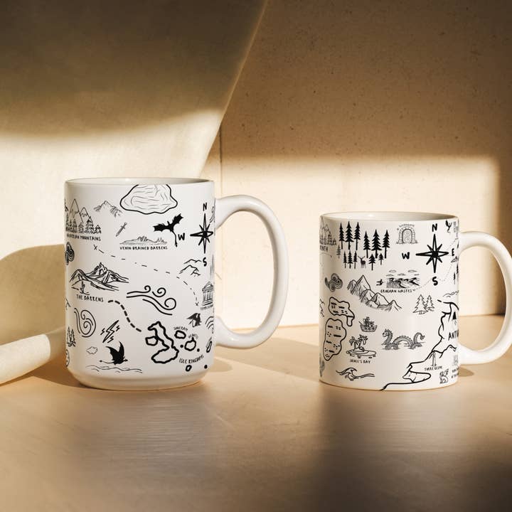 MagicMerchEmporium - Wholesale Coffee mug - White Throne of Glass Map Mug6