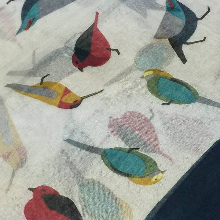 Wrapables.com - Wholesale Scarf - Women's - Wrapables Soft Viscose Bird Print Multi-Style Scarf19