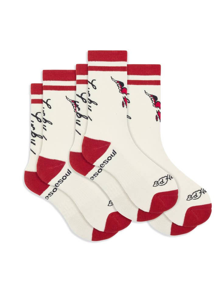 Confezione da 3 calzini alti Ed Hardy per la vendita all'ingrosso da parte di doublesoul