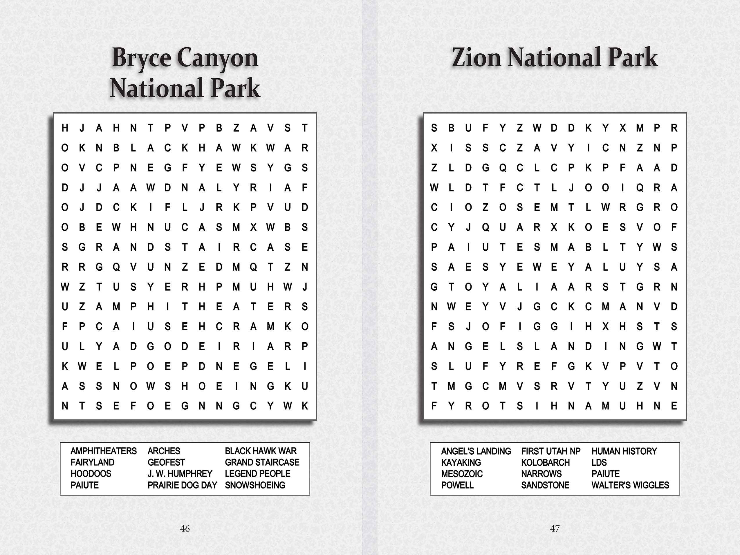 Applewood Books - Vente Puzzle – adulte - Grand Livre de Puzzle dans les parcs nationaux américains2