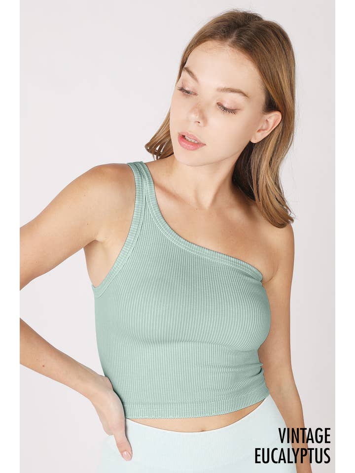 NIKIBIKI - Wholesale Knit Top - Women's - NS7834 - Vintage One Shoulder Crop Top8