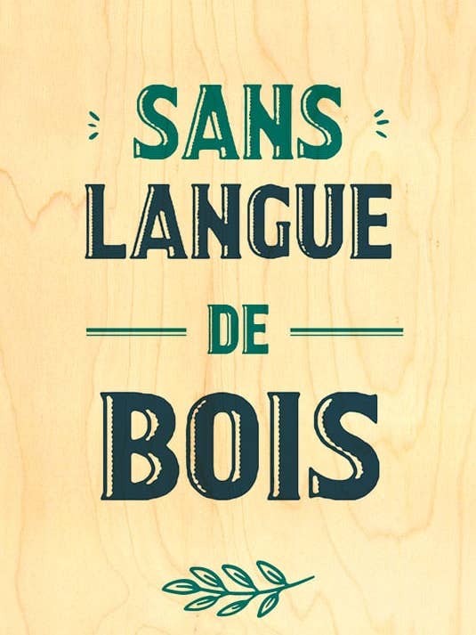 CARTÃO MADEIRA HAPPY WOOD / LÍNGUA DE MADEIRA por atacado de Hironwoods