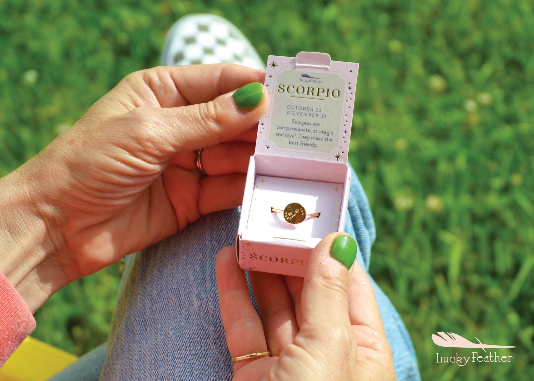 Lucky Feather - Venta al por mayor Anillo de sello - Anillo zodiaco - Aries6