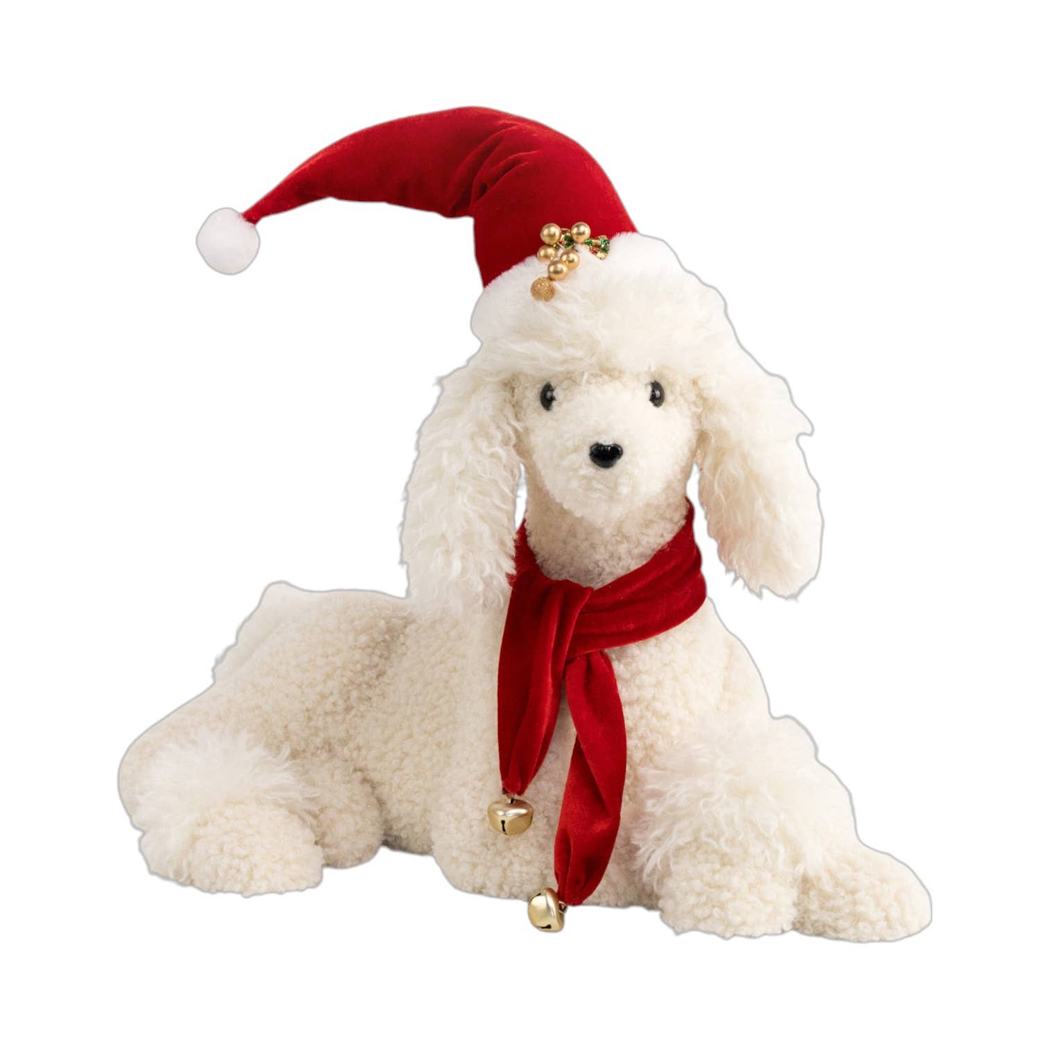 December Diamonds – Großhandel Weihnachtsschmuck – 21 Zoll Pudel liegend