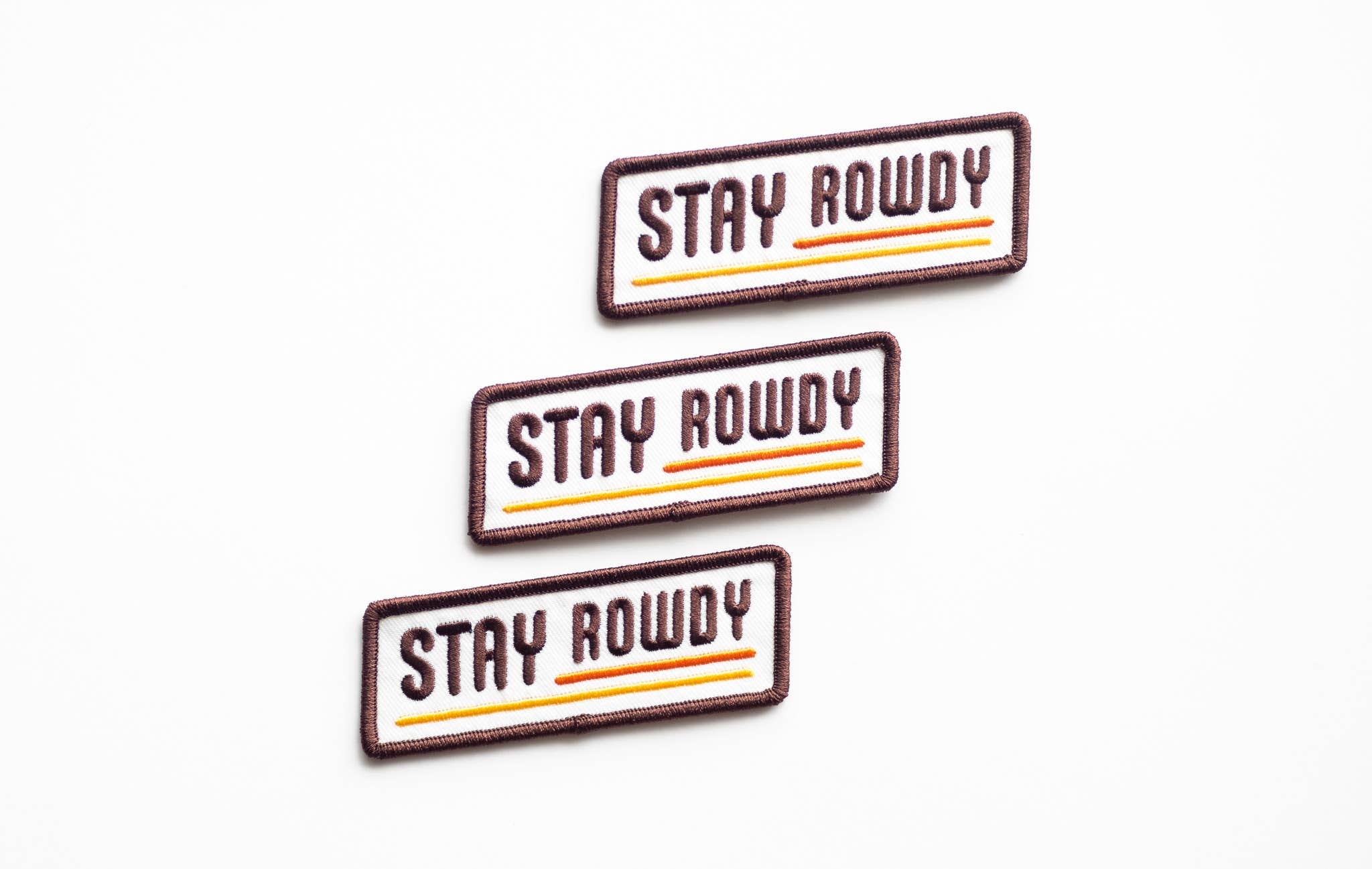 Union Made - Wholesale Patch - Stay Rowdy Embroidered Iron on Patch 4