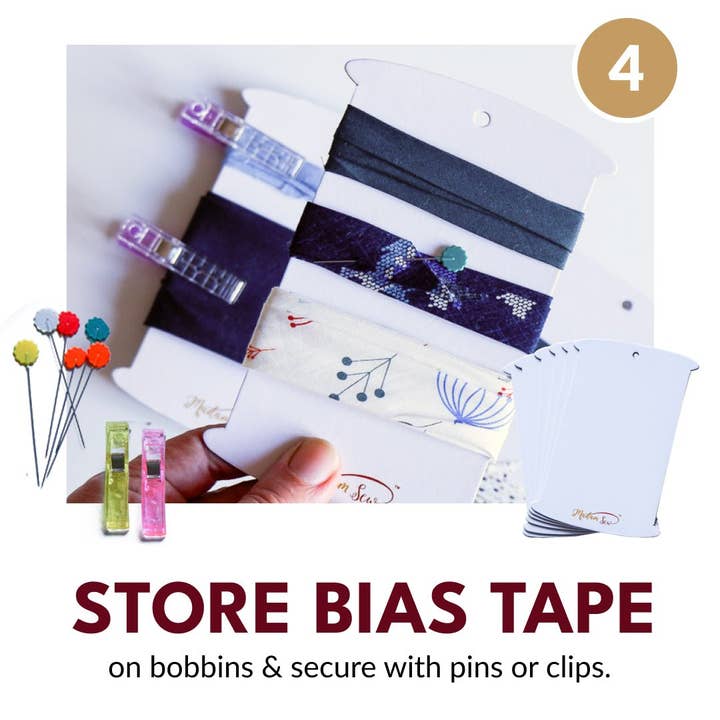 Madam Sew - Wholesale Craft Tool - Deluxe Bias Tape Maker Set - 30pcs for making, using & storing bias tape or binding!