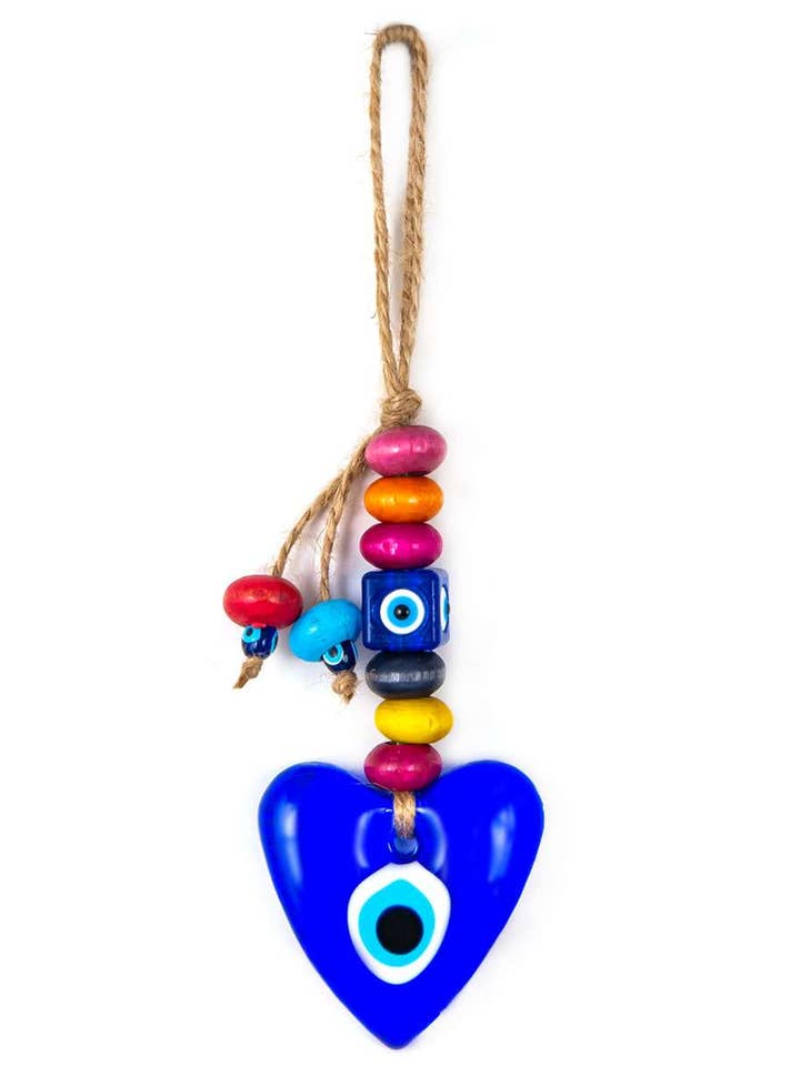 Décoration murale en forme de cœur et de perles Evil Eye pour la vente par Nai Gifts