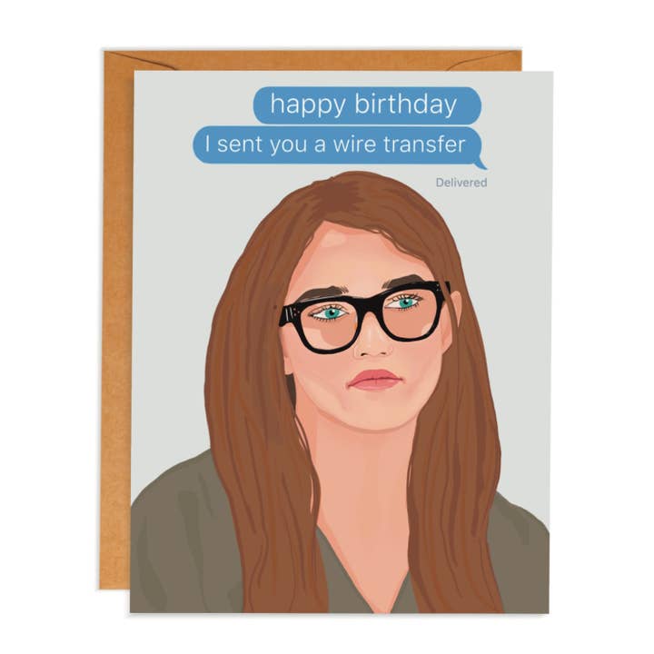 Anna Delvey Geburtstagskarte für den Großhandel von Kitsch Culture