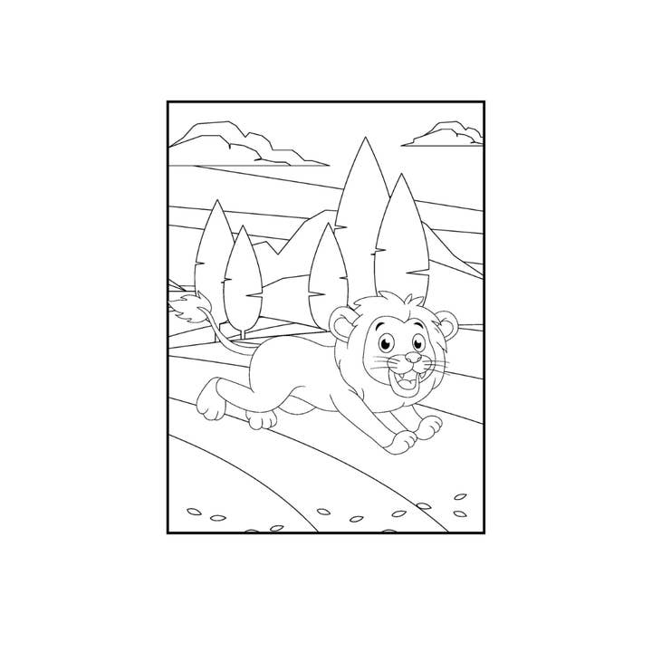 Larsen Falls Gifts and Publishing - Wholesale Coloring Book - Kids & Baby - Wildly Fun Animal Coloring Book For Kids