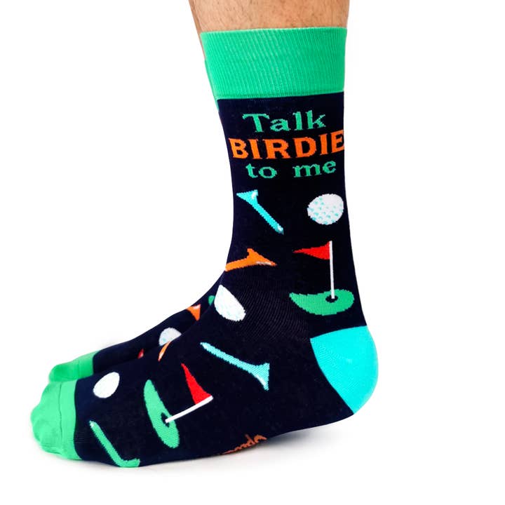 Talk Birdie To Me Socks - M/L (Men) for wholesale by Uptown Sox