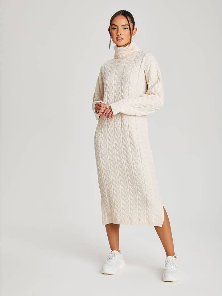 Urban Bliss – wholesale Dress – Women's – Ascot Longline Cable Dress