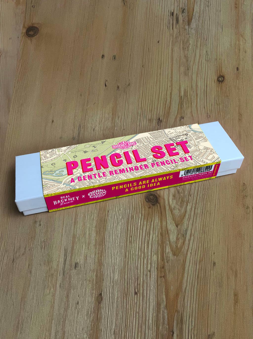 Brainbox Candy – wholesale Pencil – Funny Gift - Real Hackney Dave Gentle Reminder Pencil Set1