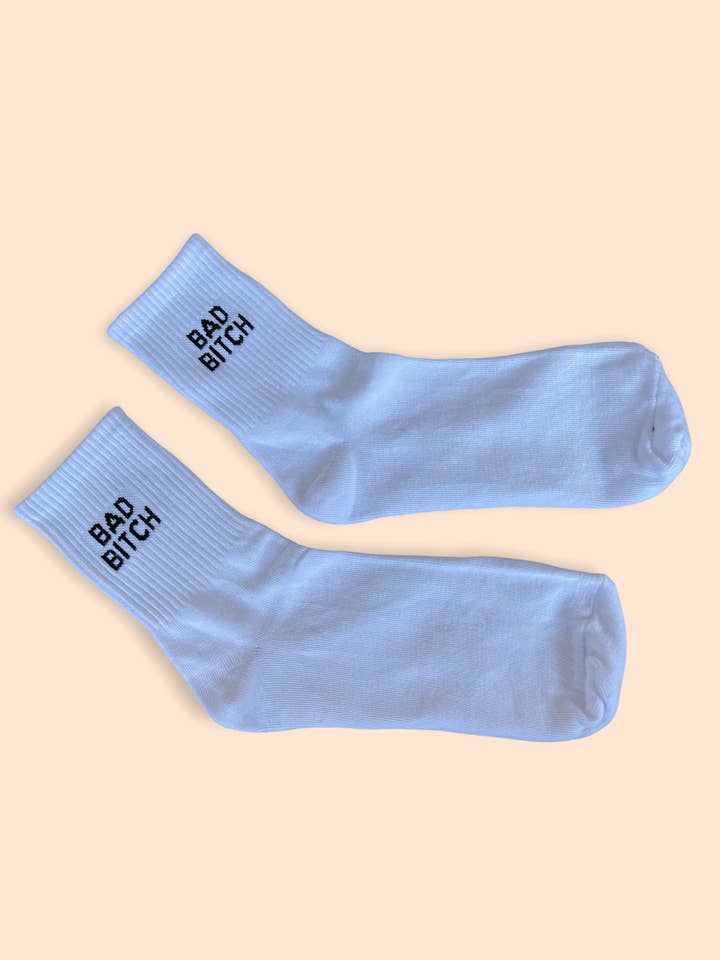 Bad Bitch Socks for wholesale by Happy Baxter