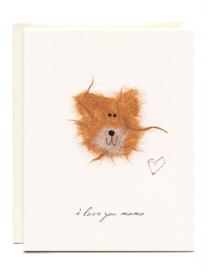 "I Love You Mama" Bear for wholesale by FLAUNT HANDMADE CORRESPONDENCES