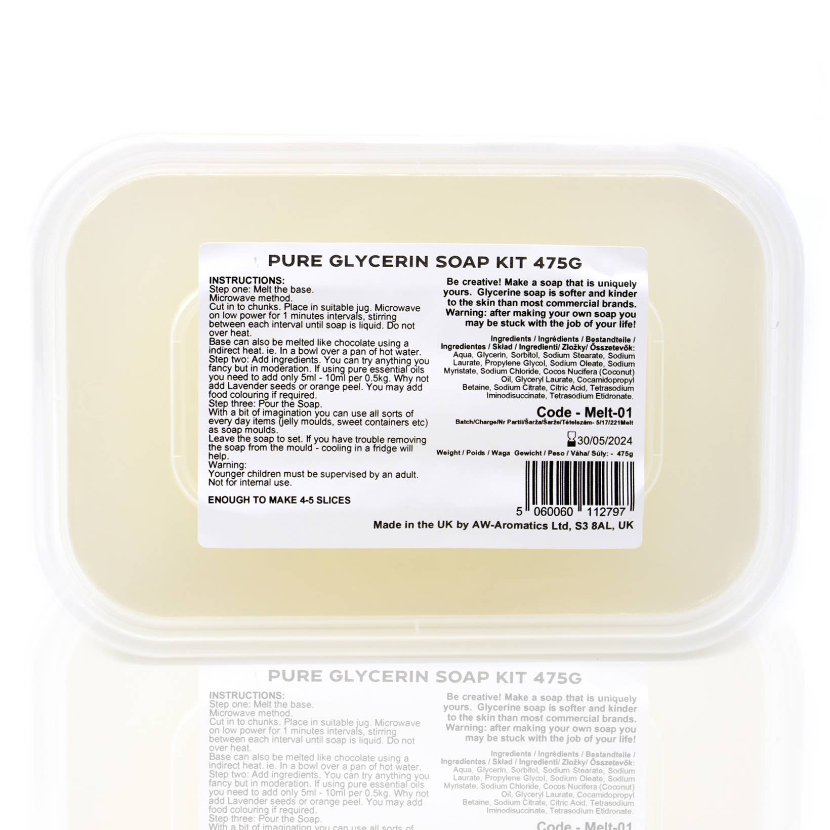 Ancient Wisdom – wholesale DIY craft kit – Melt and Pour 475g Soap Kit0