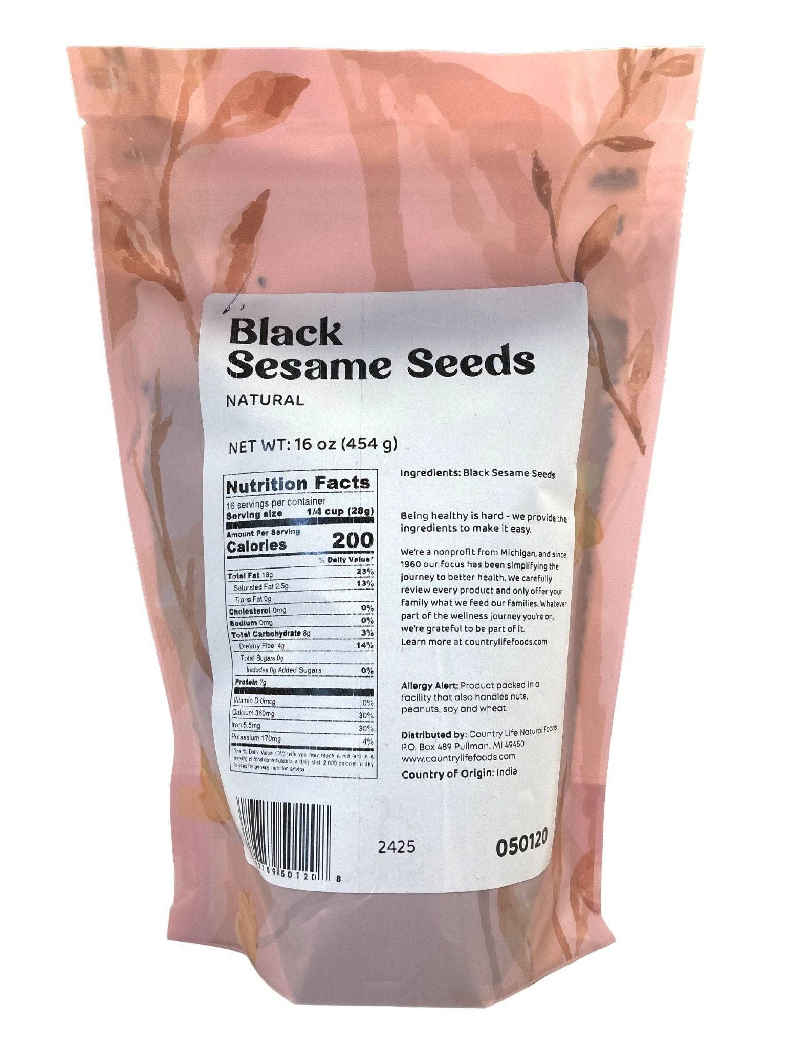 Country Life Natural Foods - Wholesale Seeds/Kernels - Sesame Seeds, Black, Natural1