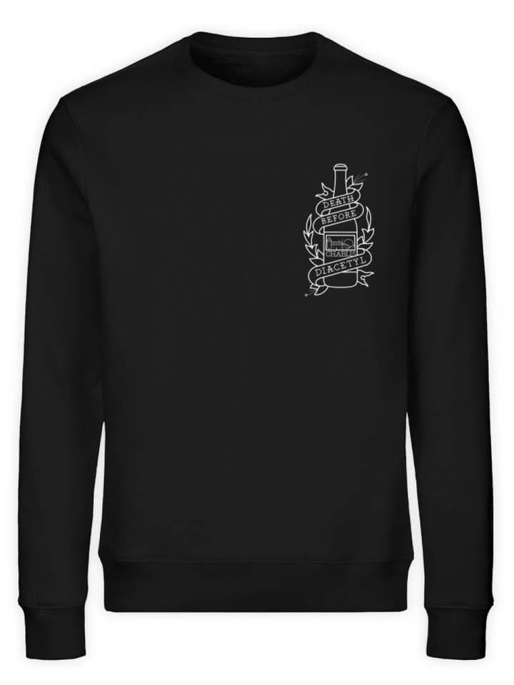 DEATH BEFORE DIACETYL SWEATSHIRT for wholesale by Acid Sugar 1990