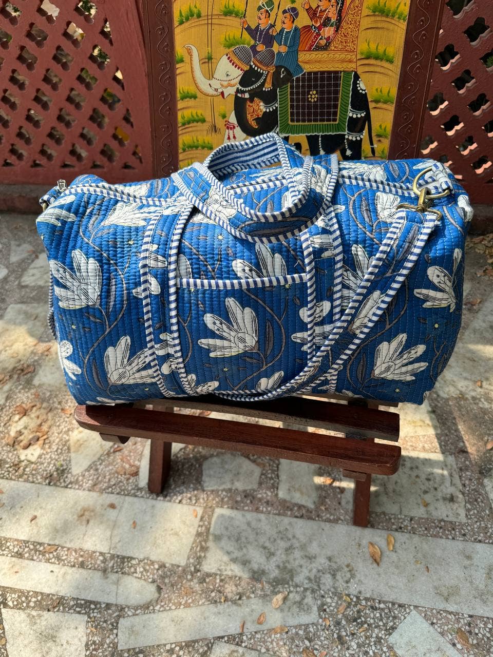 GYPSY STUDIO - Wholesale Weekender Bag - Women's - 100% Cotton Canvas Duffel Bag Eco-Friendly Cotton Duffel Bag6