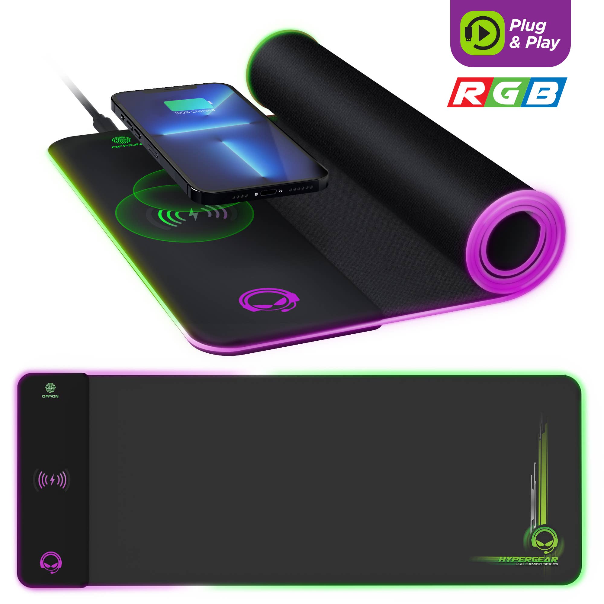 JupiterGear Home - Wholesale Charging Dock - HyperGear Battle Charge Wireless Gaming Pad0