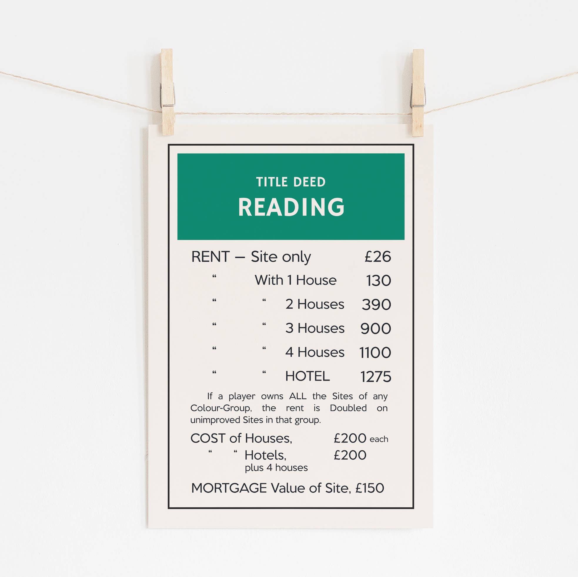 Timmy Loves – wholesale Art print – Customised Title Deed A3 Art Print2