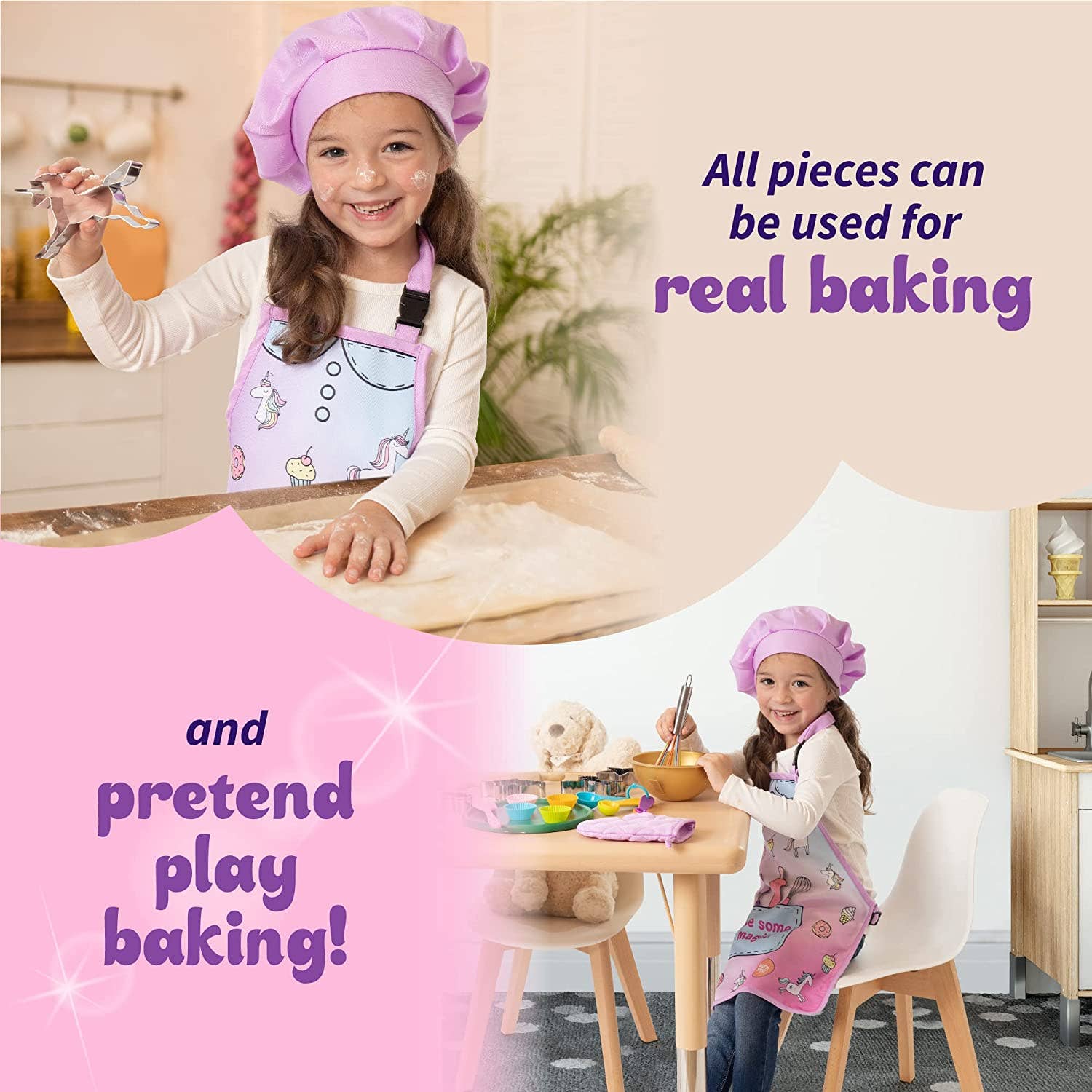 Bintiva - Wholesale Toy Set - Kids - Unicorn baking dress up toy set3