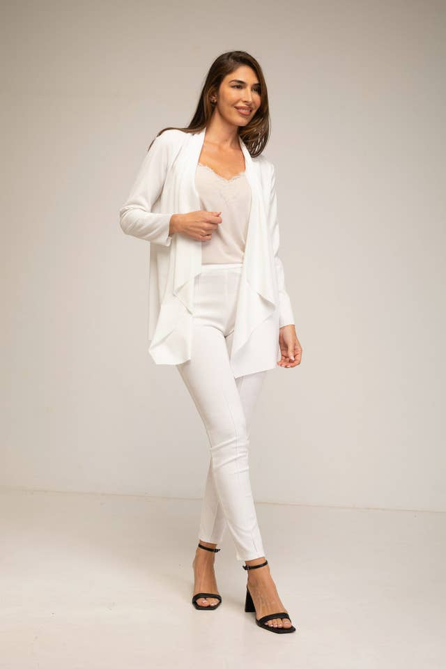 Julie d orleac - Wholesale Pants - Women's - White straight-leg neocrepe pants3