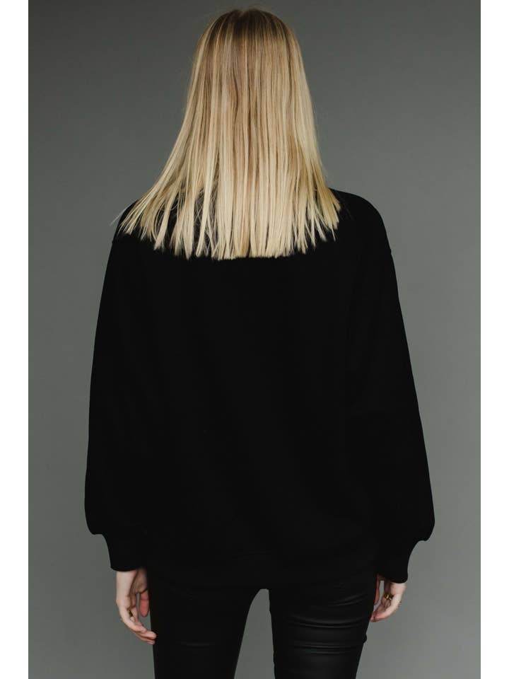 Panache Apparel Co. - Wholesale Graphic Sweatshirt - Women's - Black Whiskey Weather Sweatshirt5