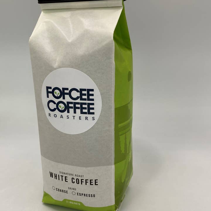 Fofcee Coffee - Wholesale Coffee Beans - White Coffee 2lb Canister (REFILL BAG)