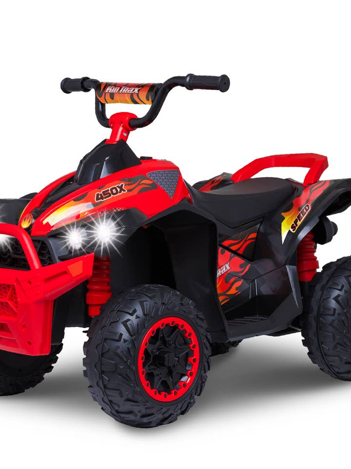 Kid Trax 12V ATV Ride-On FIRE RED for wholesale by Flybar, Inc