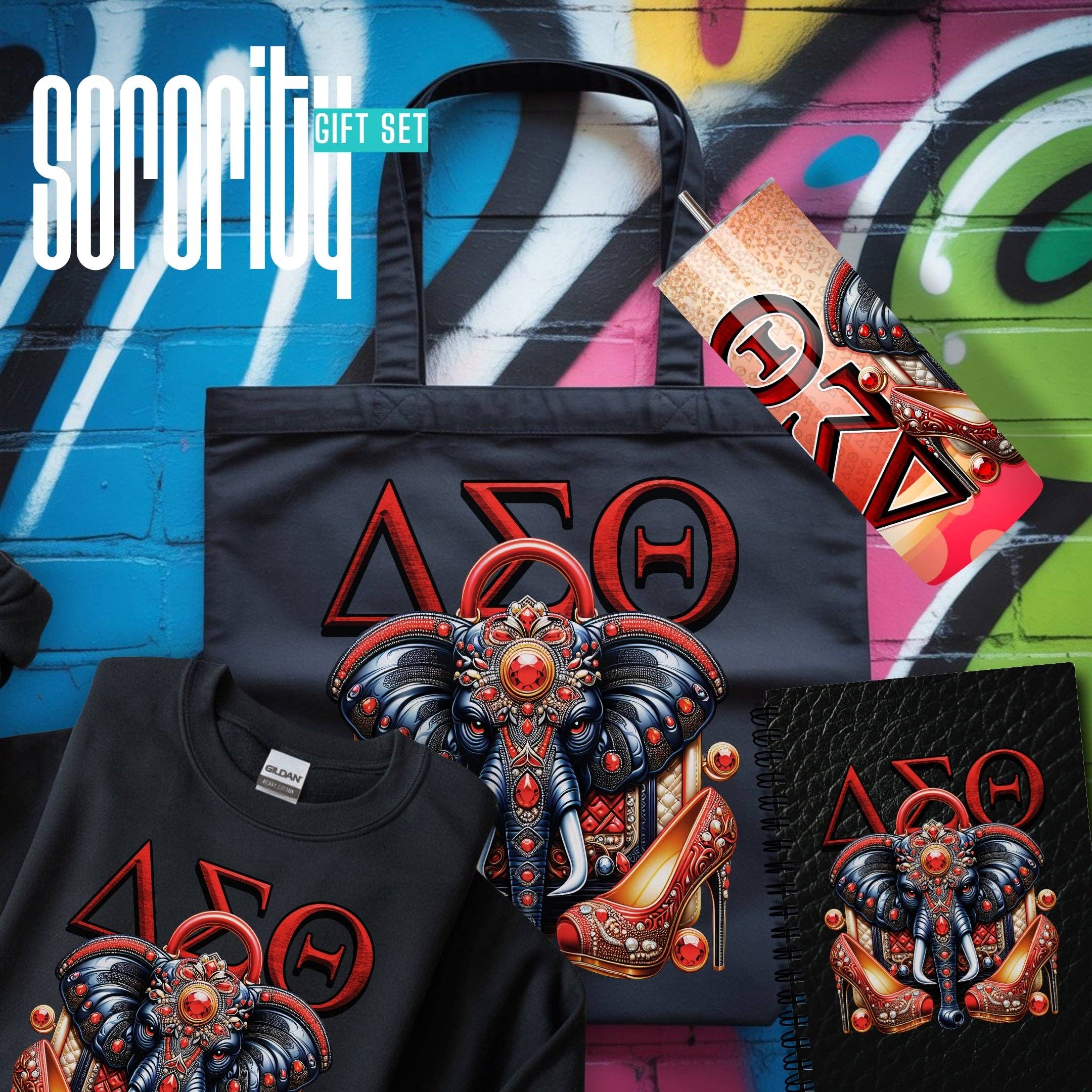 CoRo & Company - Wholesale Gift Bag Set/Pack - Delta Sigma Theta Luxury Sorority Gift Set2