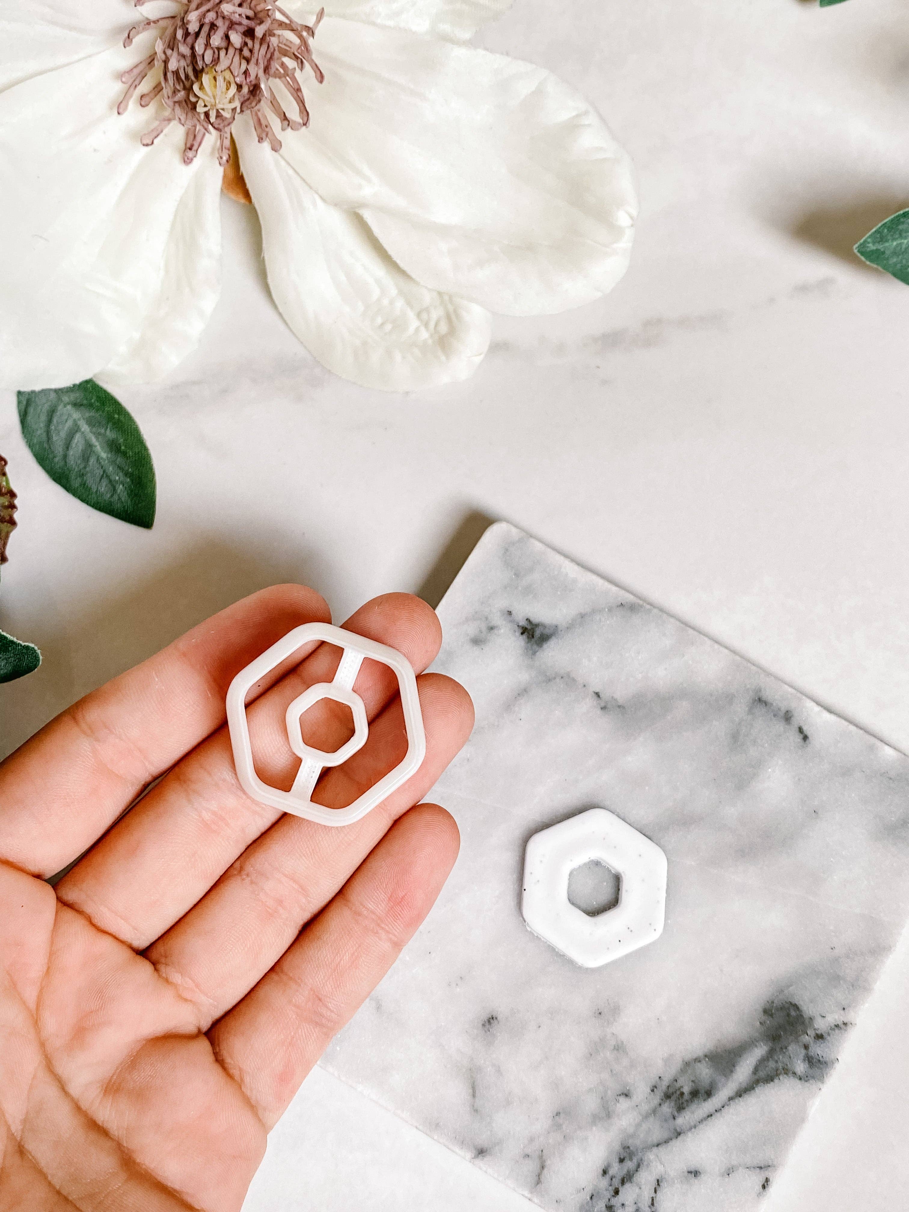 Tera Clay – Großhandel Bastelwerkzeug – Sechseckiger Donut-Ausstecher aus Fimo1