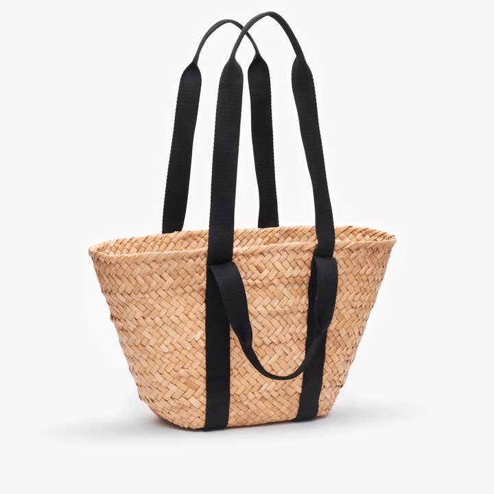 Handgemaakte mandtas met dubbel zwart handvat, boodschappentas voor wholesale door MIRAMAR Store