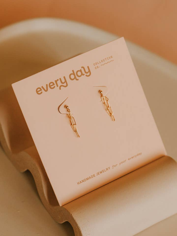 Mini Link Chain Huggies for wholesale by Every Day Collective Co.