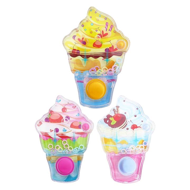 Cap Zone - Wholesale Classic Toy - Kids - Ice Cream Cone Sundae Water Ring Toss Game