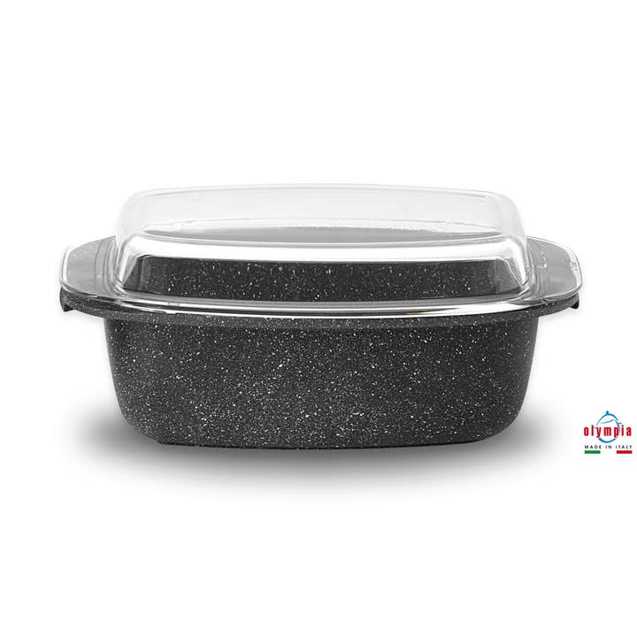 Rechteckige Kasserolle mit Deckel HARD COOK für den Großhandel von OLYMPIA srl