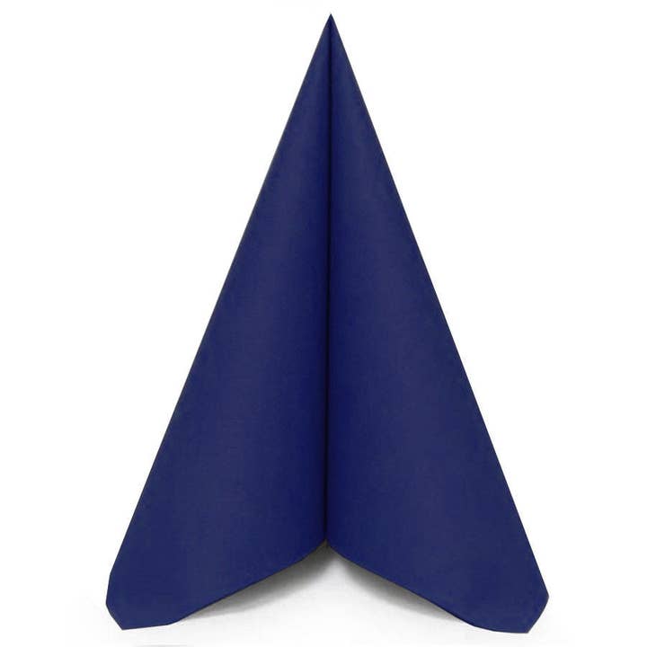 Hospitality Discounter - Wholesale Disposable Napkin - Airlaid Napkins Royal Blue Linclass 40x40cm 1/4 Fold
