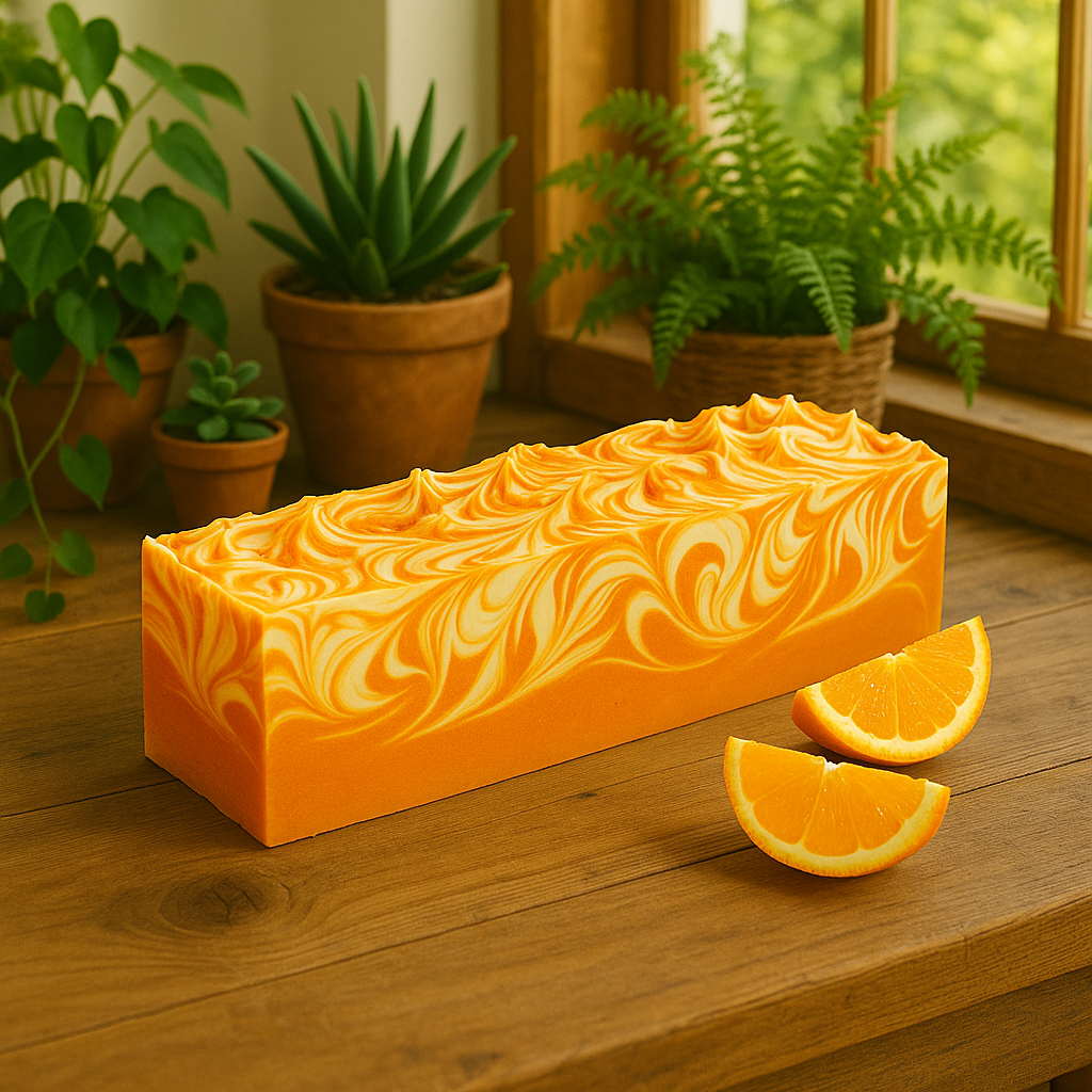 DeShawn Marie Soap Boutique - Wholesale Bar Soap - Vanilla Tangerine 3.5 LB Soap Loaf5